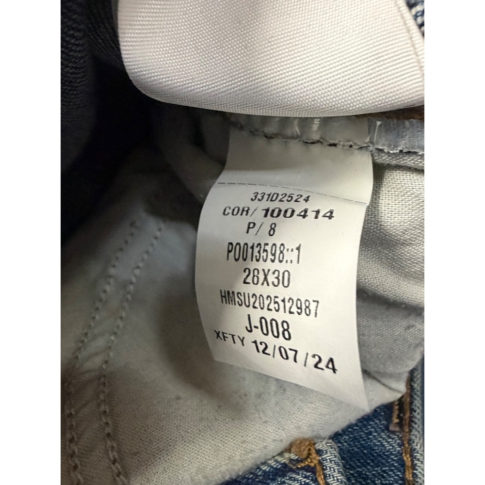 Hollister Super Baggy Jeans Mens 28x27 Blue Wide Leg Skater Denim 28x30 Tag - Picture 4 of 12